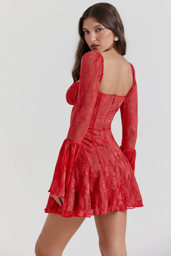 Rose Lace Dress - Luxurise - rose-dress - Kleding