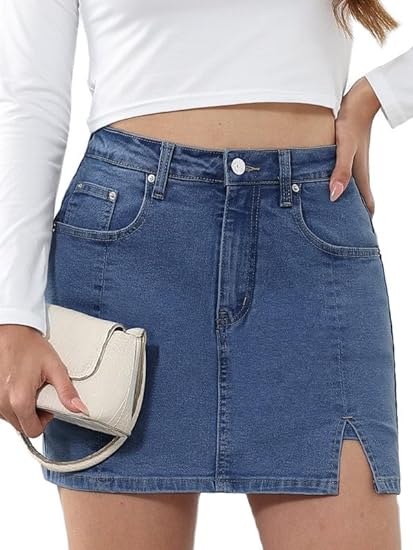 Kylie Denim Skort - Luxurise - skort-denim - Dresses & Skirts