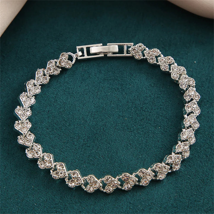 Crystal Heart Tennis Bracelet - Luxurise - tennis-bracelet - 