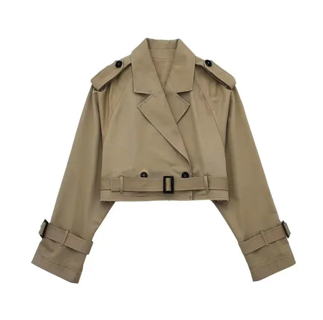 Cropped Trenchcoat - Luxurise - cropped-trenchcoat - 