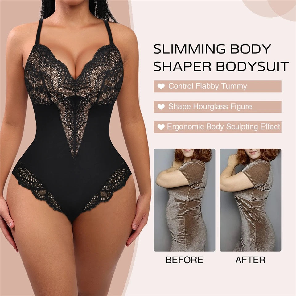 Lace Shapewear Bodysuit - Luxurise - lace-bodysuit - Pure Female Accesoires