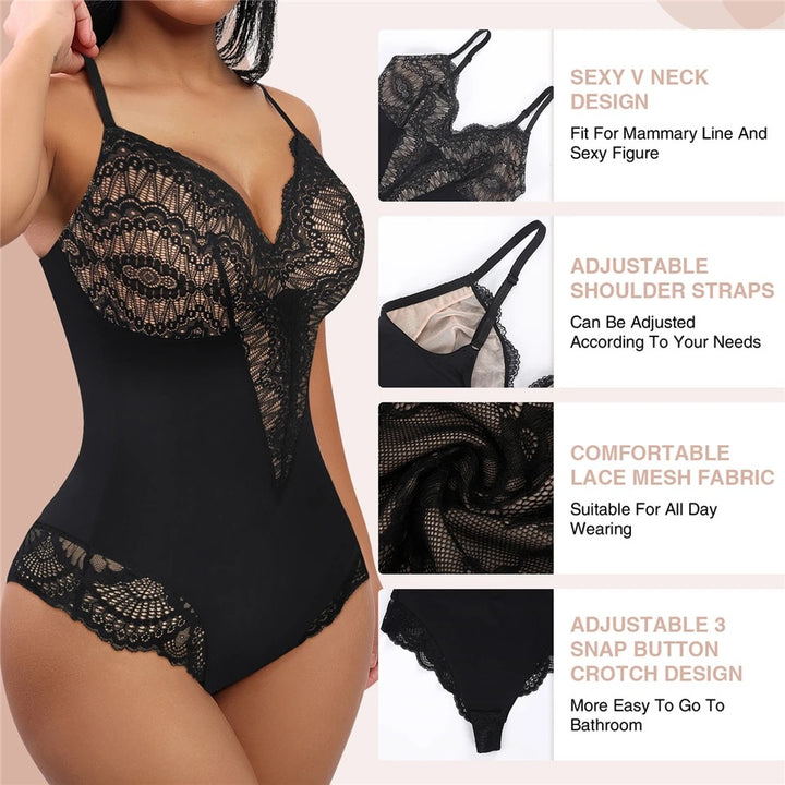 Lace Shapewear Bodysuit - Luxurise - lace-bodysuit - Pure Female Accesoires