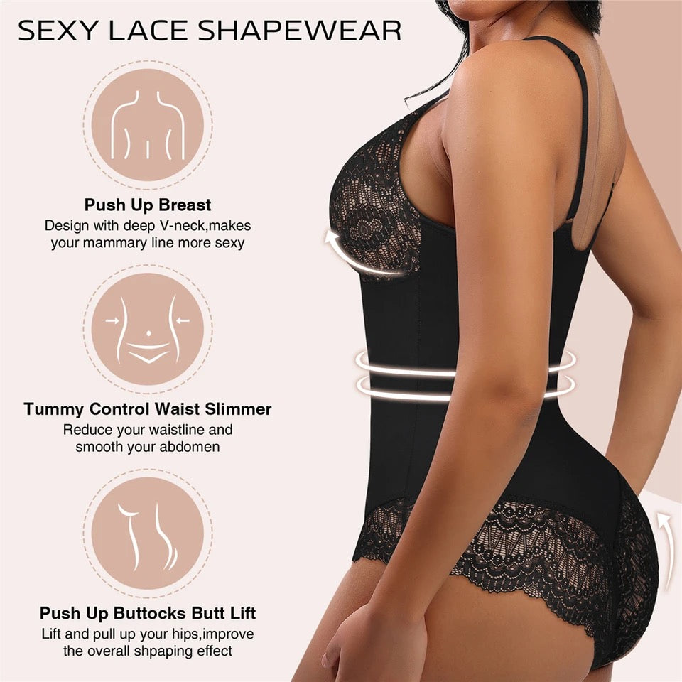 Lace Shapewear Bodysuit - Luxurise - lace-bodysuit - Pure Female Accesoires