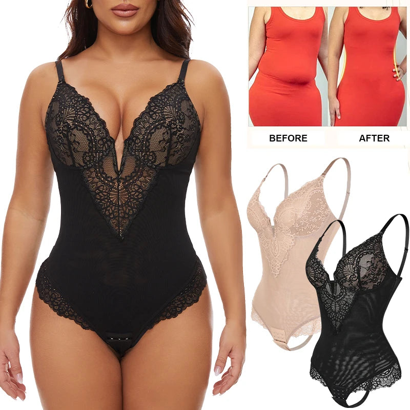 Lace Shapewear Bodysuit - Luxurise - lace-bodysuit - Pure Female Accesoires