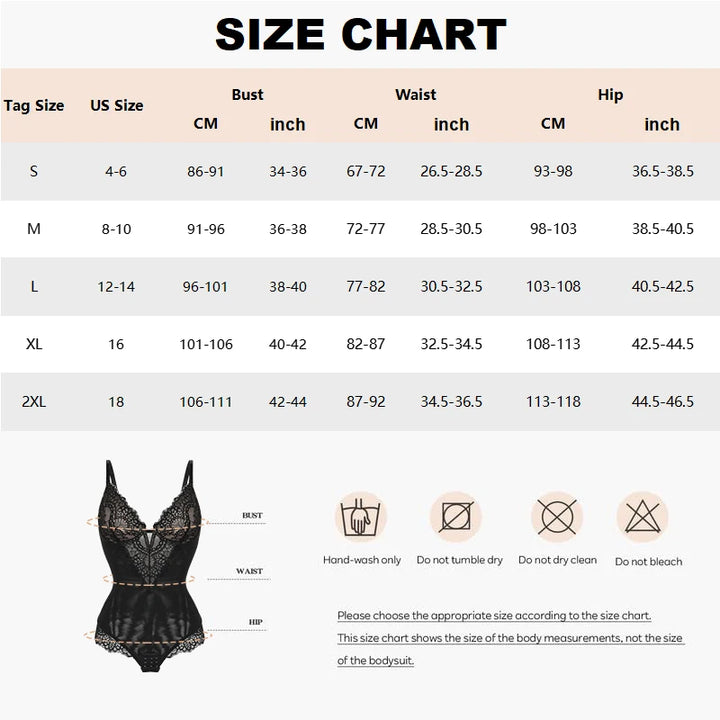 Lace Shapewear Bodysuit - Luxurise - lace-bodysuit - Pure Female Accesoires