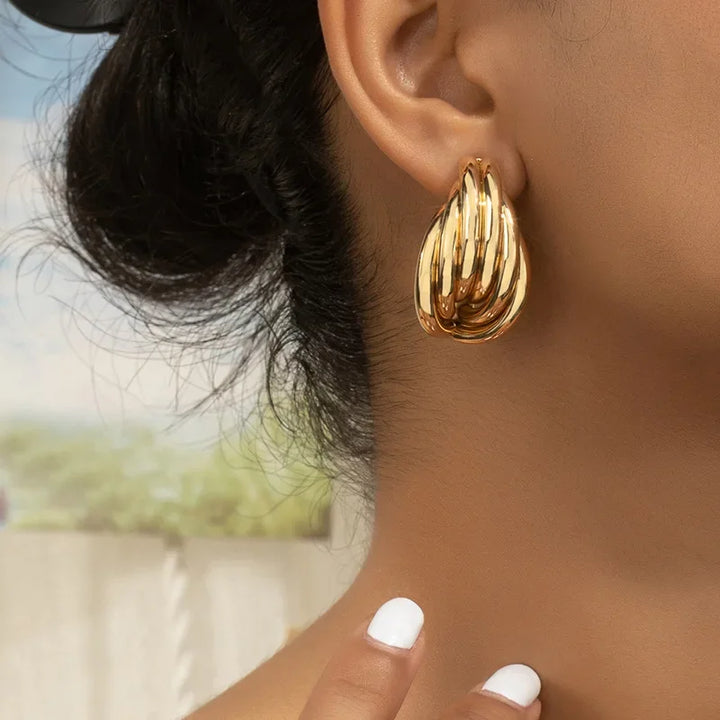 Gold Plated Shell - Luxurise - shell-earrings - 