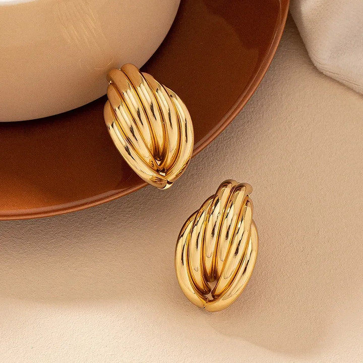 Gold Plated Shell - Luxurise - shell-earrings - 