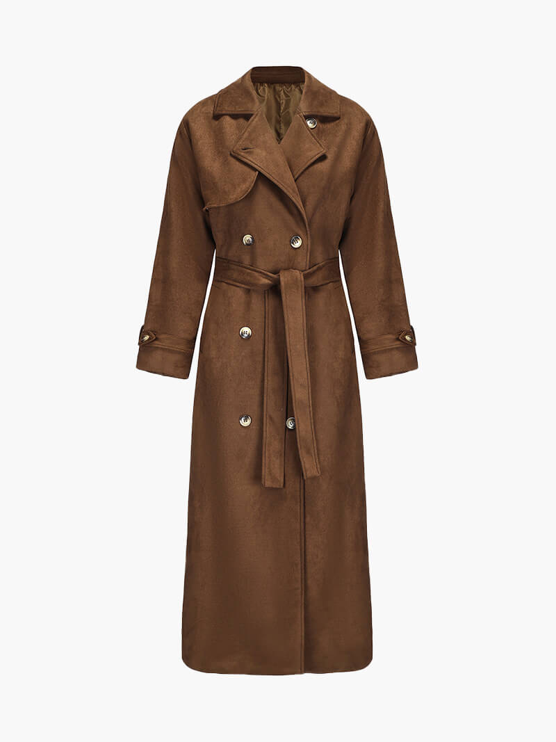 Molly suéde trenchcoat