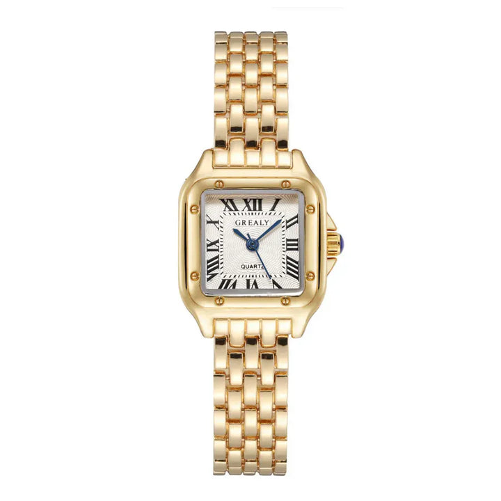 Old Money Watch Ladies - Luxurise - dames-vierkante-rvs-horloge - Clothing & Accessories