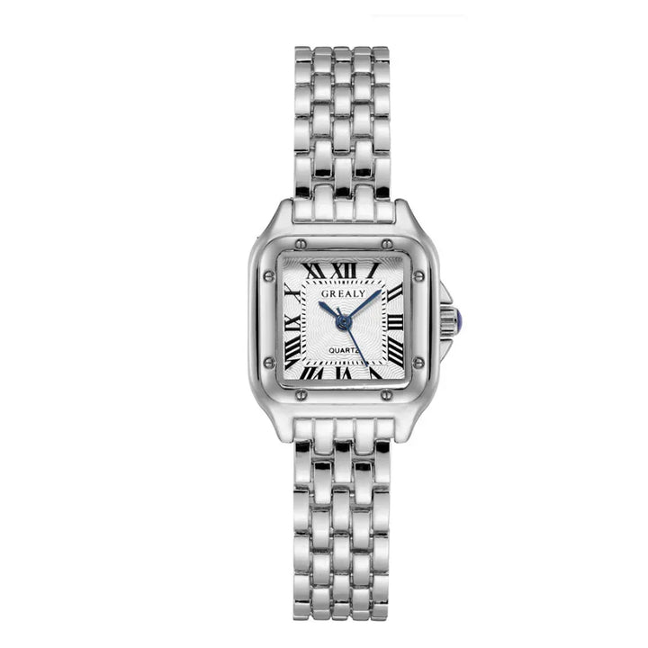 Old Money Watch Ladies - Luxurise - dames-vierkante-rvs-horloge - Clothing & Accessories