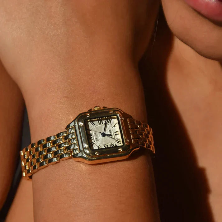 Old Money Watch Ladies - Luxurise - dames-vierkante-rvs-horloge - Clothing & Accessories