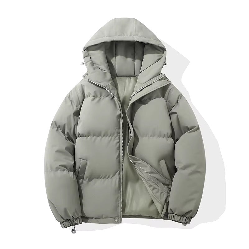 Puffer Jacket Women High Neck Hooded Zipper Design Cotton-Padded Coat - Luxurise - autumn-and-winter-warm-fashion-harajuku-puffer-jacket-women-high-neck-hooded-zipper-design-cotton-padded-coat-abrigo-mujer - 