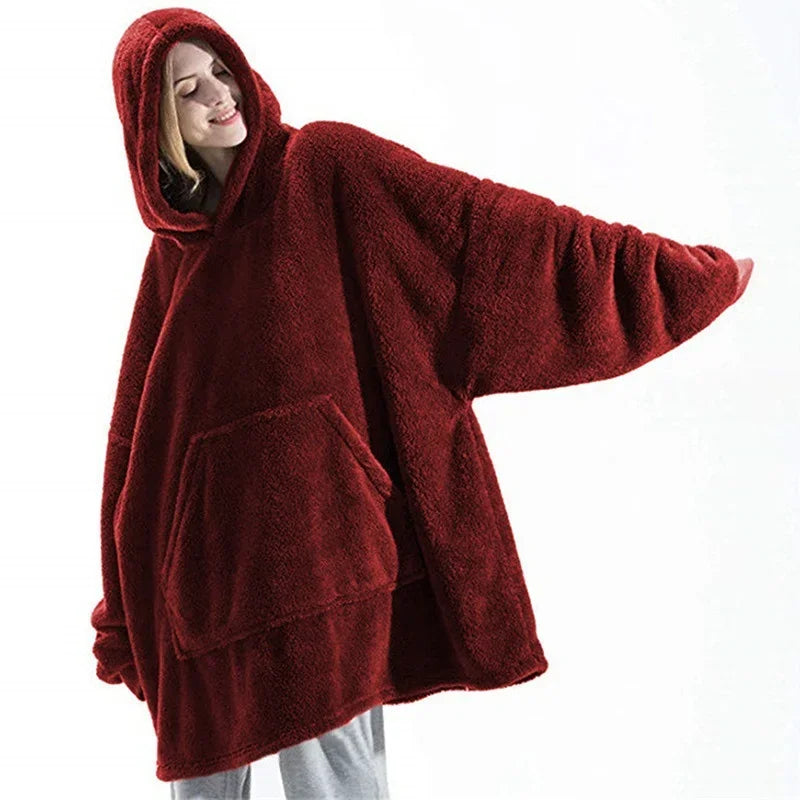 Blanket Fleece Hoodie - Luxurise - hoodies-fleece - loungewear