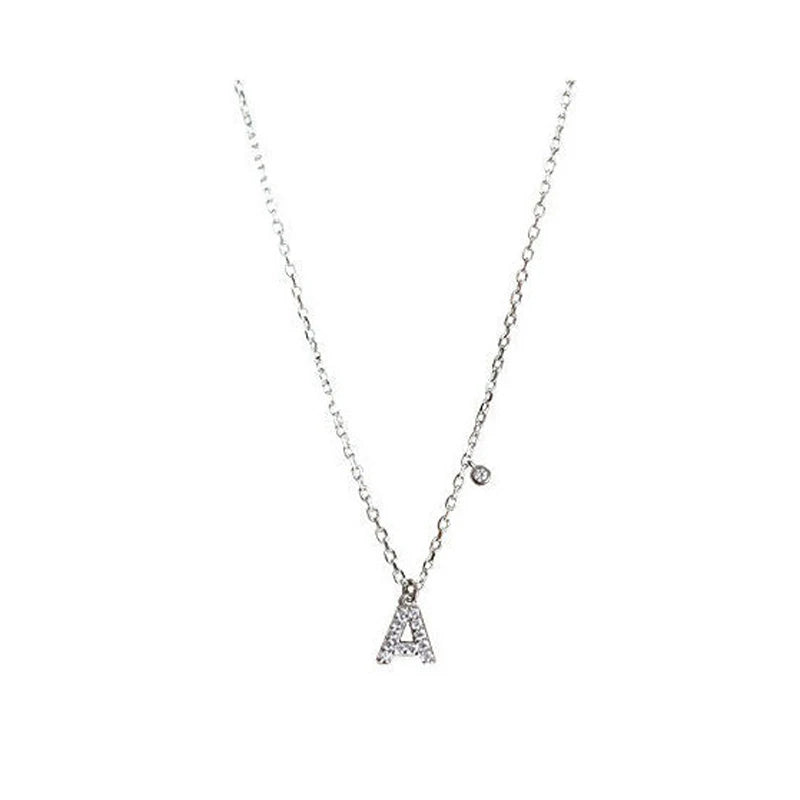 Initial Necklace Bling - Luxurise - initial-ketting - 