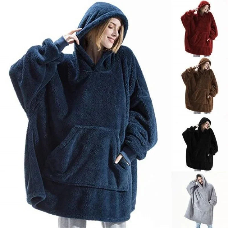 Blanket Fleece Hoodie - Luxurise - hoodies-fleece - loungewear