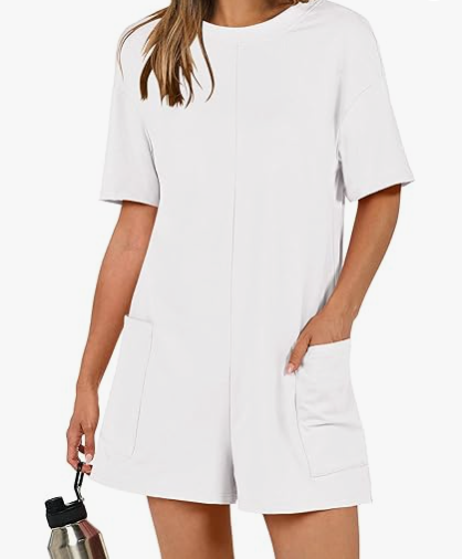 Sharon Oversized Shirt Romper - Luxurise - oversized-shirt-romper - 