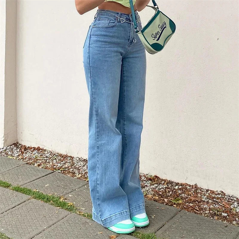 High Waist Retro Jeans - Luxurise - high-waist-retro-jeans - 