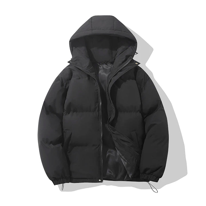 Puffer Jacket Women High Neck Hooded Zipper Design Cotton-Padded Coat - Luxurise - autumn-and-winter-warm-fashion-harajuku-puffer-jacket-women-high-neck-hooded-zipper-design-cotton-padded-coat-abrigo-mujer - 