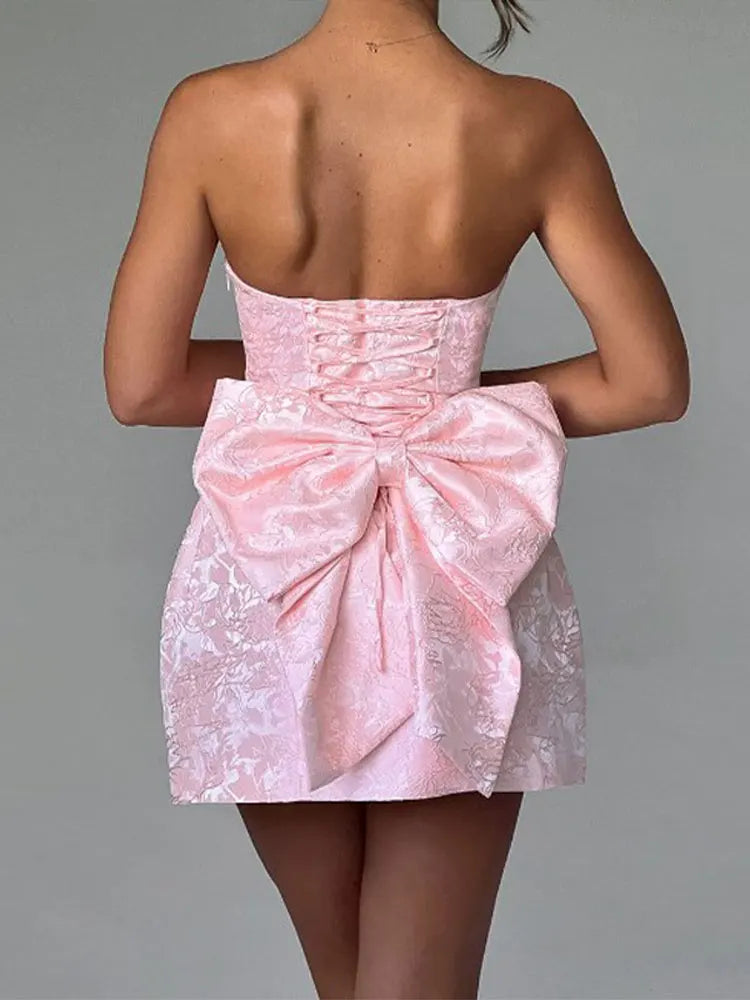 Strapless Bow 🎀 Dress - Luxurise - strapless-bow - 