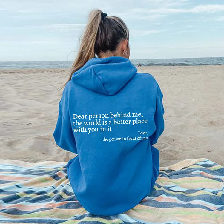 1+1 FREE Dear Person Behind Me (You are enough) Hoodie - Luxurise - dear-person-behind-me-you-are-enough-hoodie - 